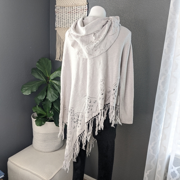 Free People Temptress Cowl Neck Sweater Poncho - Picture 6 of 13